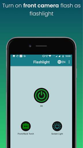 Free Flashlight App - Front / Back / Screen Light screenshot 2