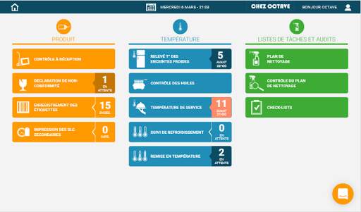 Octopus HACCP screenshot 1