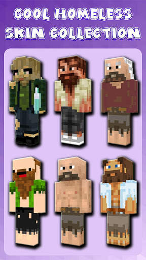 Homeless Skins for Minecraft screenshot 1