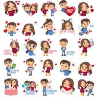 Romantic Love Story Sticker App icon