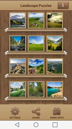 Landscape Puzzles screenshot 1