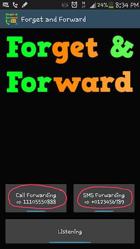 Remote Call/SMS Forward (Lite) screenshot 2