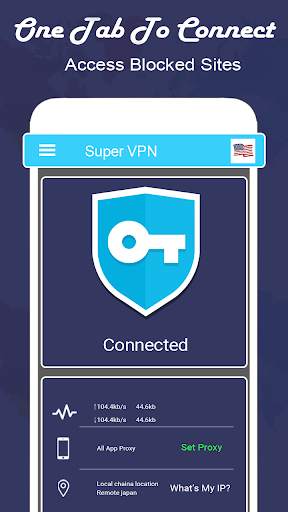 Super VPN Free TurbO Unlimited Proxy Master 2020 screenshot 1