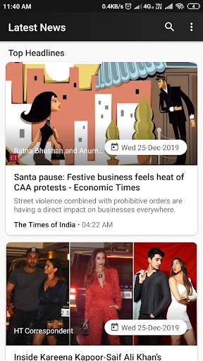 Latest News screenshot 1