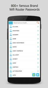 WiFi Router Passwords screenshot 1