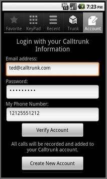 Calltrunk US screenshot 1