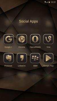 X-Gold Go Launcher Theme screenshot 3
