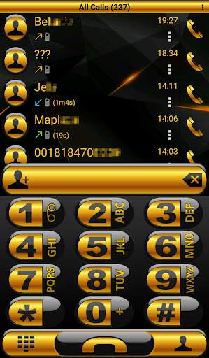 Theme Futura Gold Rocketdial screenshot 1
