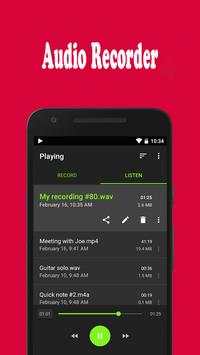 music recording - audio , voice app 3 تصوير الشاشة