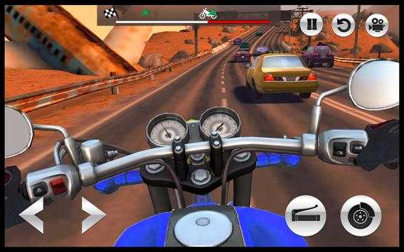 Moto Racing : Real City Highway Bike Rider Game 3D screenshot 1