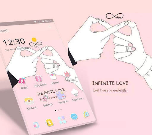 Pink Infinite Love Theme screenshot 3