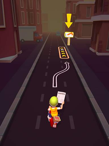 Deliveryman: running bike race 3D screenshot 8