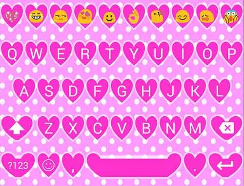 Valentine Heart Emoji Keyboard screenshot 4