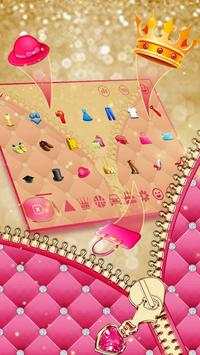 Salmon Pinky Zipper Keyboard Theme स्क्रीनशॉट 3