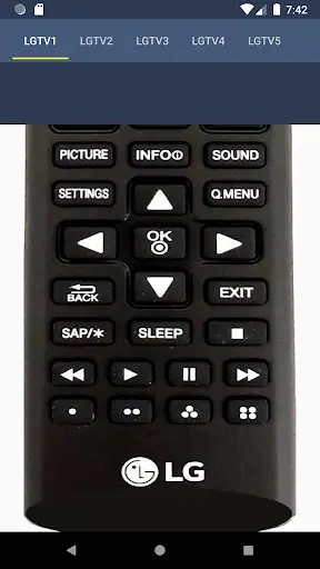 LG TV Remote 3 تصوير الشاشة