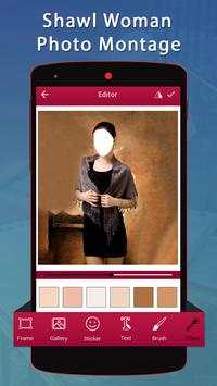 Shawl Woman Photo Montage screenshot 4