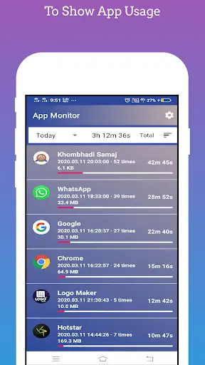 App Usage & Step Counter скриншот 2