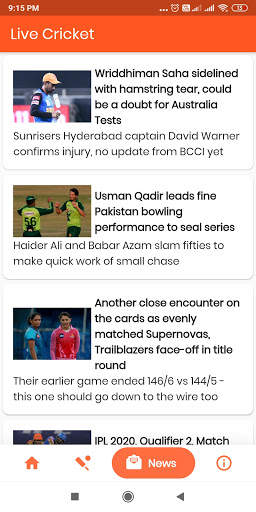 Cricket India Live : Live matches and Scores App screenshot 3