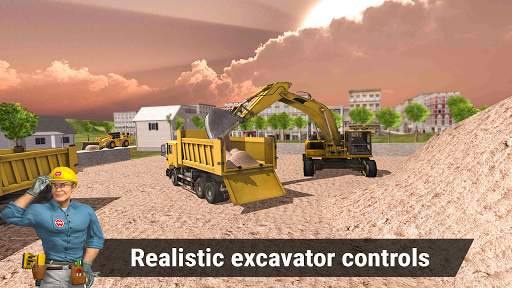 City Road Construction Simulator 3D - Building Sim screenshot 8