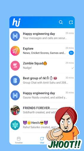 Hike messenger : indian chat helper screenshot 1