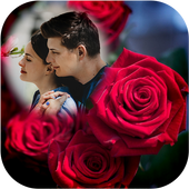 Red Rose Photo Frame أيقونة