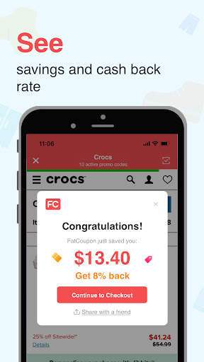 FatCoupon Cash Back & Codes स्क्रीनशॉट 7