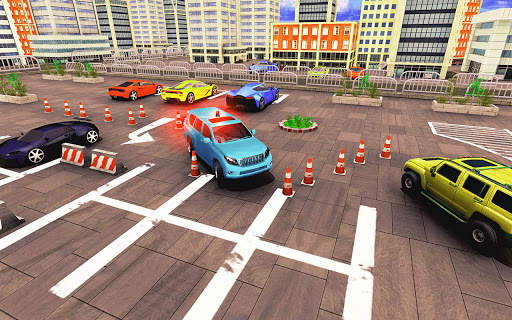 Simulator Parking Spooky Jeep Polis Baru Permainan screenshot 10