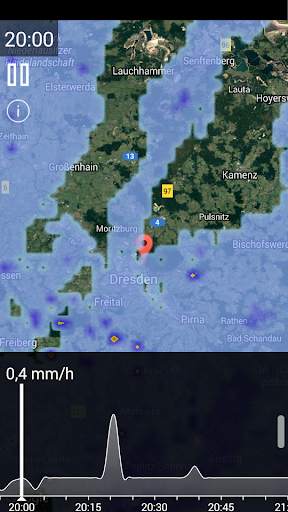 Regenmeldung screenshot 2