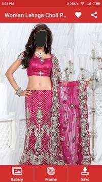 Woman Lehnga Choli Photo Montage screenshot 2