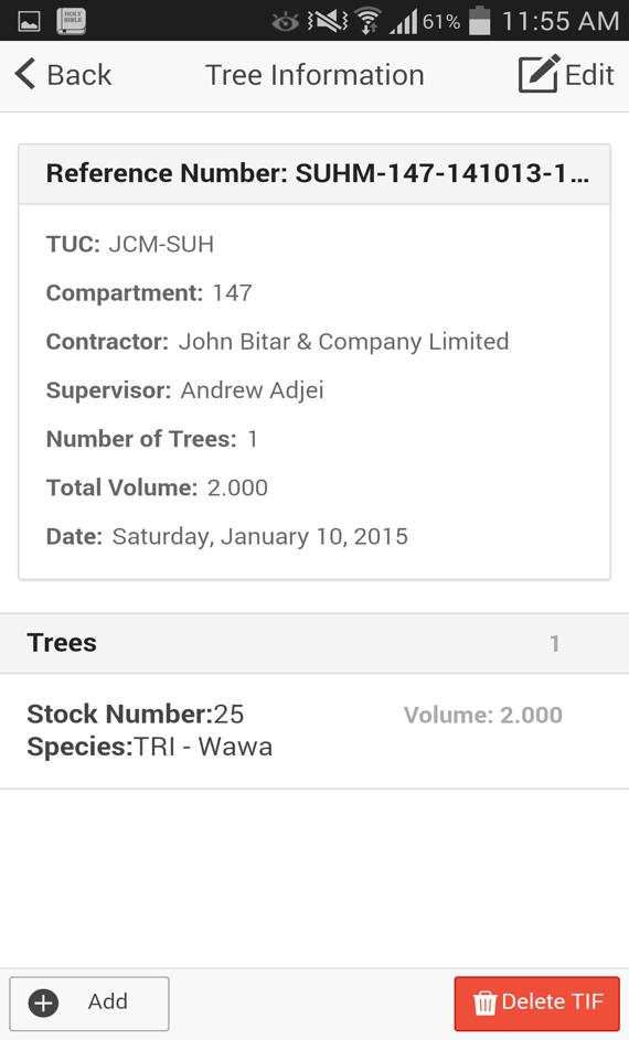 Ghana Wood Tracking System Mobile screenshot 2
