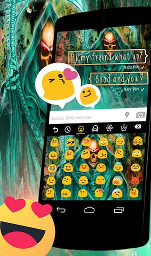 Devil Skull Death Keyboard Theme screenshot 2