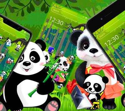 Cute Panda Forest Launcher Theme 🐼 screenshot 3