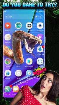 Snake on Screen Live Wallpaper & Launcher Prank скриншот 2