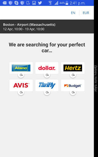Car Hire App screenshot 2