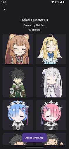 Anime Stickers screenshot 3