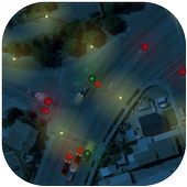Traffic Lane with lights icon