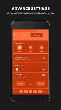 Flashlight Call & SMS - Free Flashlight 2019 screenshot 4