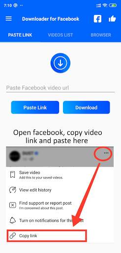 Video Downloader for Facebook screenshot 1