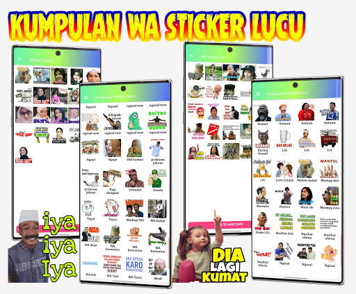 Kumpulan Sticker Lucu Keren WAStickerApps WhatsApp screenshot 4
