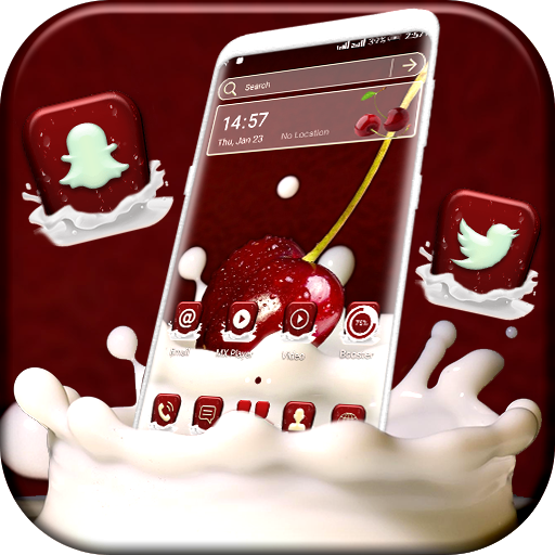 Red Cherry Launcher Theme icon