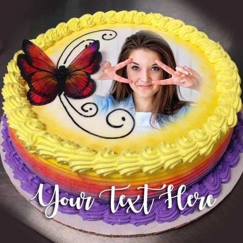 Birthday Cake Photo Frames with Name and Photo screenshot 1