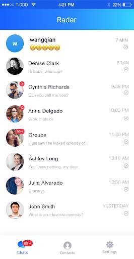 Radar Messenger screenshot 1
