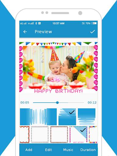 Birthday Video Maker & Music screenshot 5
