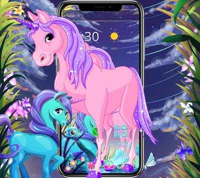 Unicorn dream wallpaper lock screen theme screenshot 1