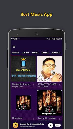 Music player app : mp3 music audio player screenshot 2