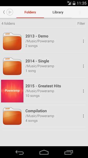 Skin for Poweramp Suru screenshot 4