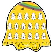 Cute Yellow Elfin Rainbow Keyboard Theme 10001001