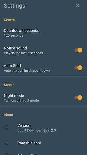 Board game timer screenshot 2
