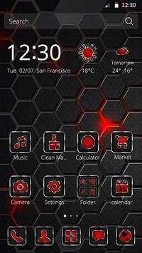 Black Tech CM Launcher Theme screenshot 2