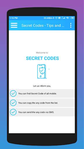 Secret Codes - Mobile Tips and Tricks screenshot 2
